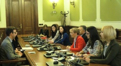 16. мај 2017. Чланови ПГП са Данском у разговору са отправником послова Aмбасаде Краљевине Данске у Београду